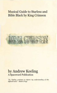 Musical Guide to Starless and Bible Black by King Crimson